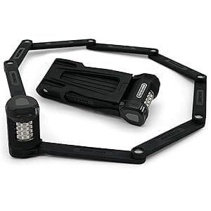 Das Langes Premium Zahlen-Faltschloss "Florenz" ist in der Farbe Schwarz abgebildet, wobei ein Schloss kreisförmig aufgeklappt und ein weiteres flach gefaltet ist.