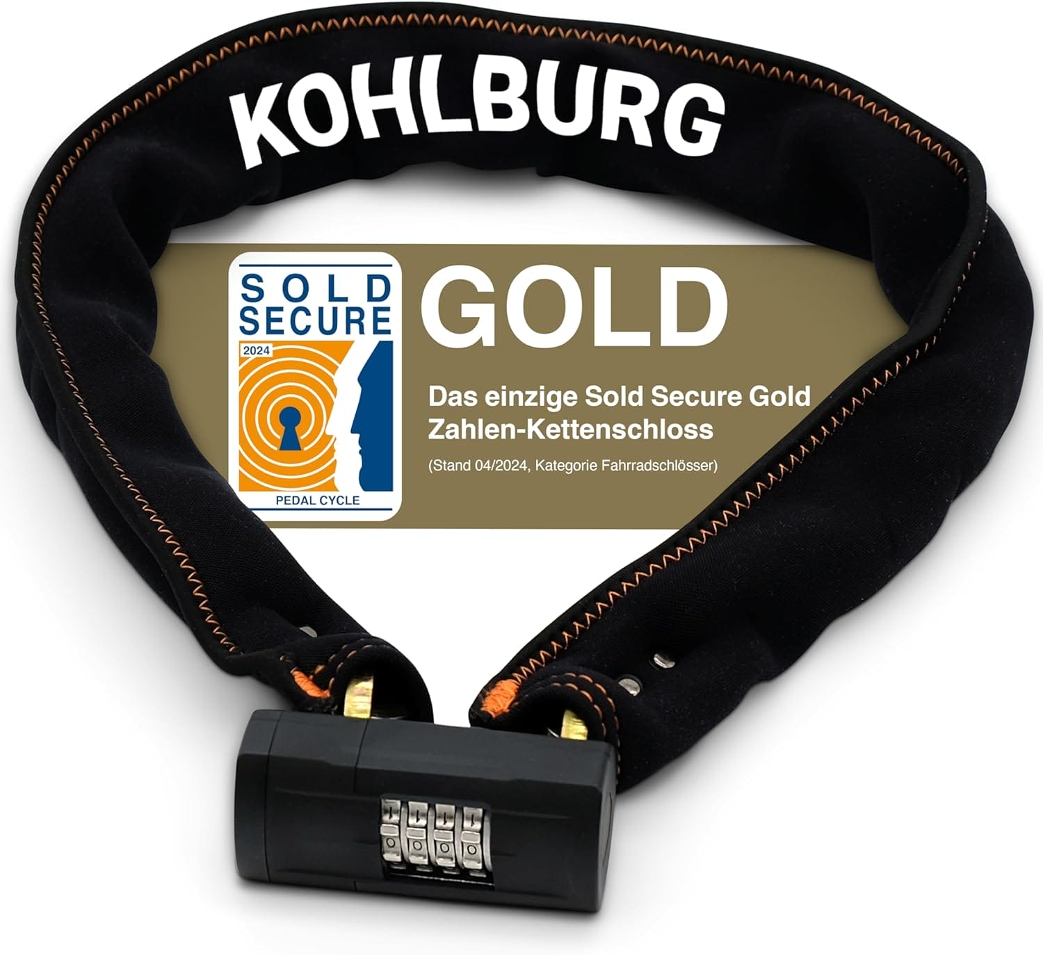 Ein schwarzes Massives 110cm Zahlenschloss "Göteborg" mit Zahlenkombination und Sicherheit auf höchstem Niveau.