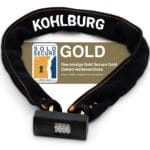 A KOHLBURG Massives 110cm Zahlenschloss "Göteborg" Kettenschloss mit Zahlencode und Sold Secure Gold Zertifizierung.